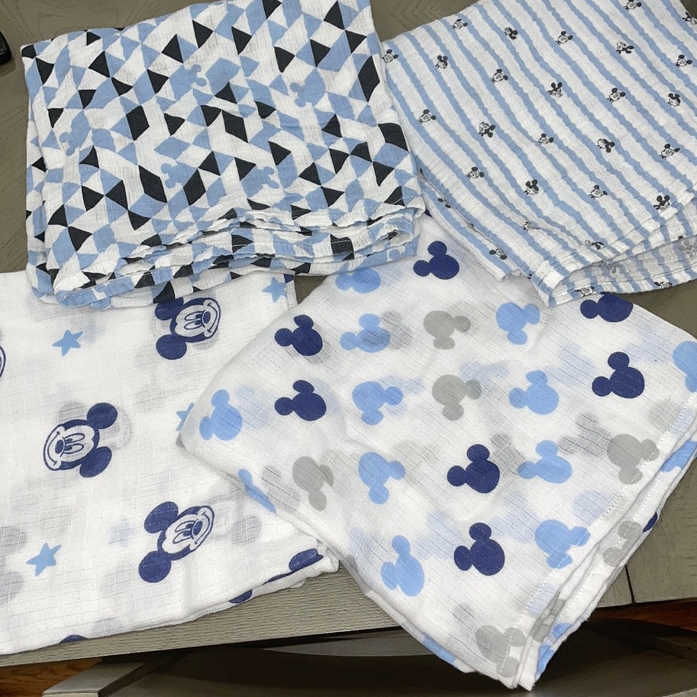 Mickey muslin swaddle blankets